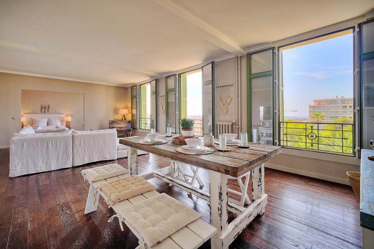 קאן Immogroom - Large Apartment - Parking - Air Conditioning - Sea View - Wifi מראה חיצוני תמונה